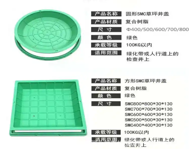 山根镇树脂复合种植井盖展示